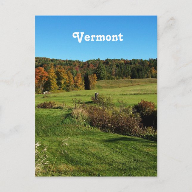 Vermont Landscape Postkarte (Vorderseite)
