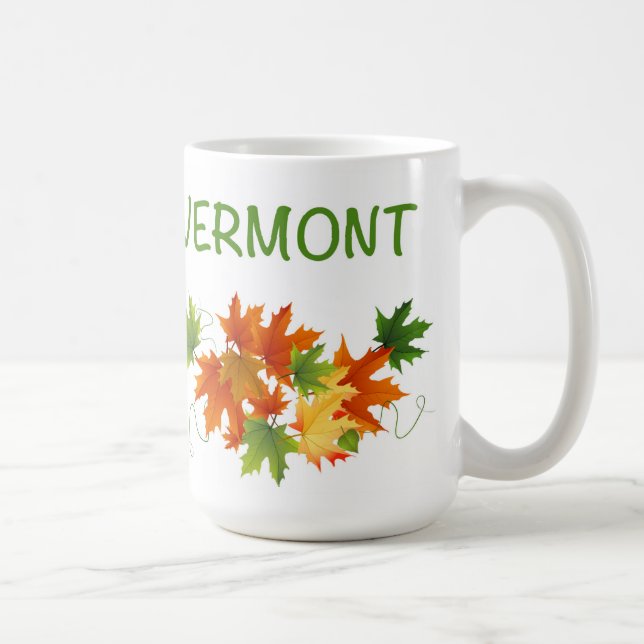 Vermont-Laub-Tasse Kaffeetasse (Rechts)