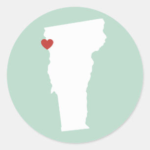 Vermont Love - Autocollant personnalisable