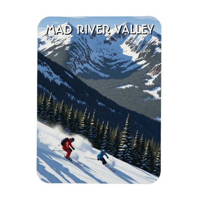 Vermont Mad River Valley Reise Magnet (Vertikal)
