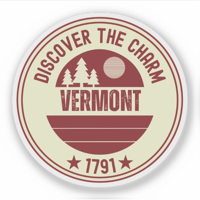 Vermont Maple Syrup - VT Souvenir Geschenk Aufkleber (Vorderseite)