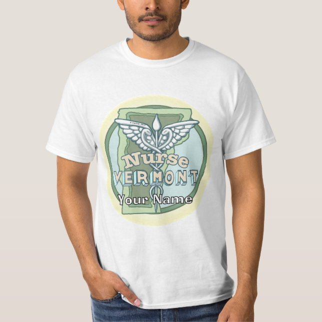 Vermont Nurse Caduceus T-Shirt (Vorderseite)