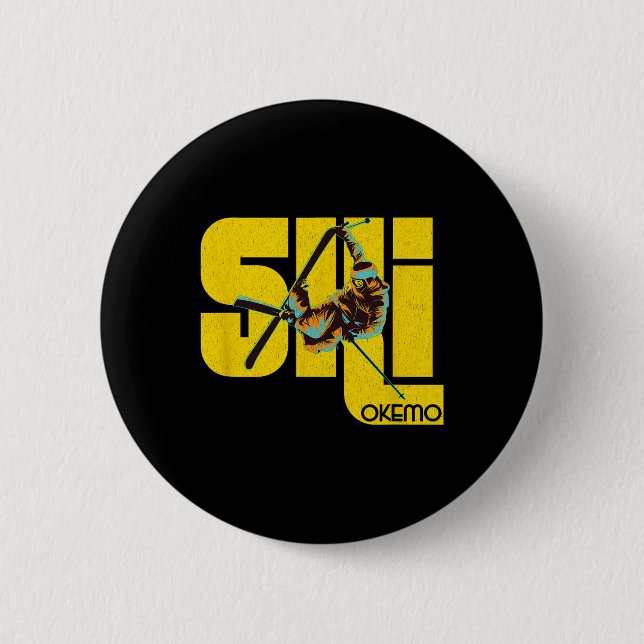 Vermont Okemo Mountain Ski  Button (Vorderseite)