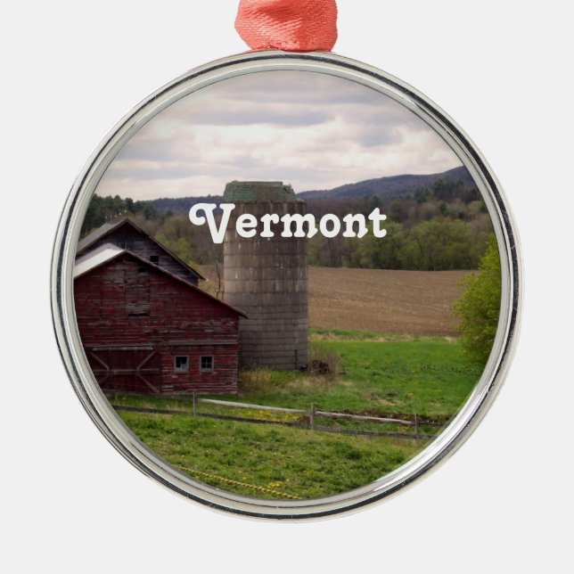 Vermont Ornament Aus Metall (Vorne)