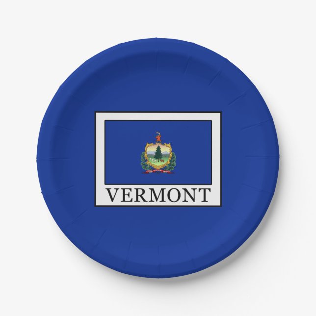Vermont Pappteller (Vorderseite)