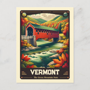 Vermont Patriotischer Geist Vintage Postkarte