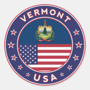 Vermont, phone heiraten zu sticker, tote, wall runder aufkleber
