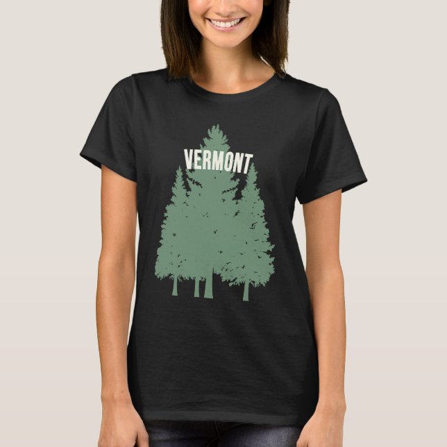 Vermont Pine Tree T-Shirt (Vorderseite)