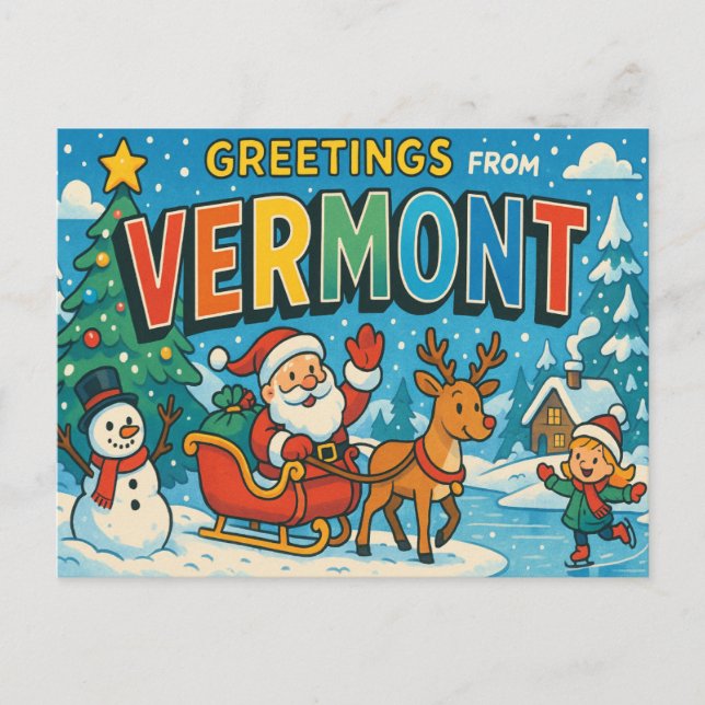 VERMONT Postkarte (Vorderseite)
