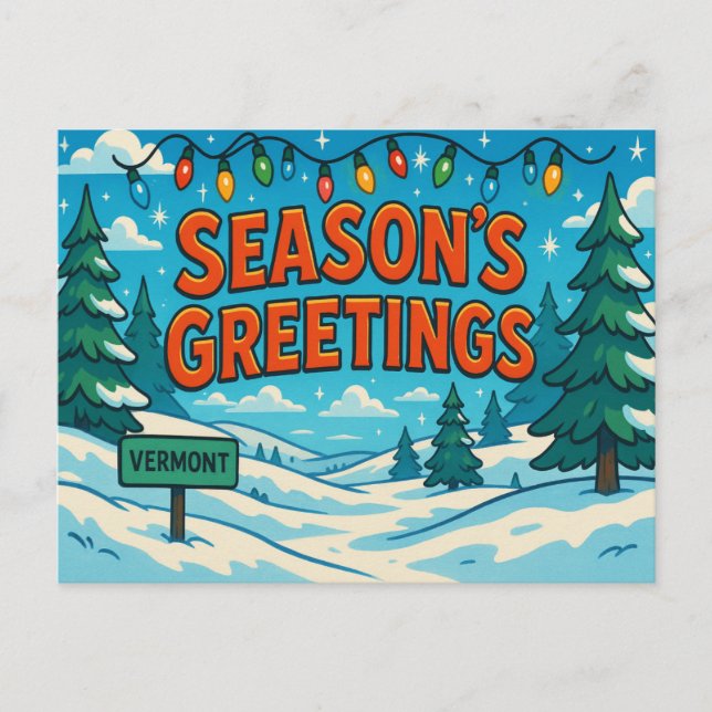 VERMONT Postkarte (Vorderseite)