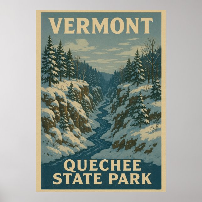 Vermont Quechee Staat Park V01 Poster (Vorne)