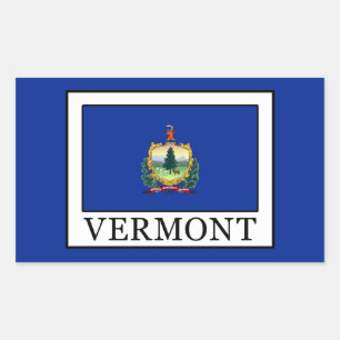 Vermont Rechteckiger Aufkleber