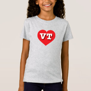 Vermont Red Heart - I Liebe VT T-Shirt