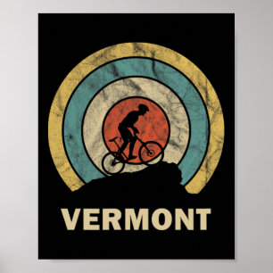 Vermont Retro Cycling MTB  Poster