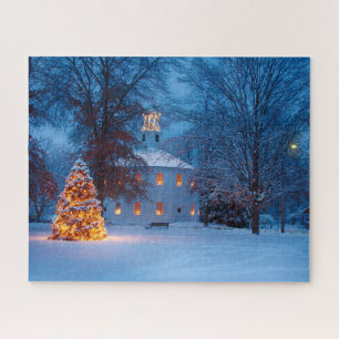Vermont Round Church zu Weihnachten