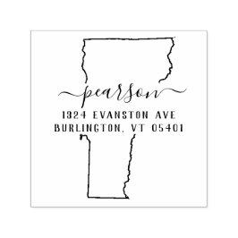Vermont Rücksendeadresse Briefmarke Selbstfarbig Permastempel