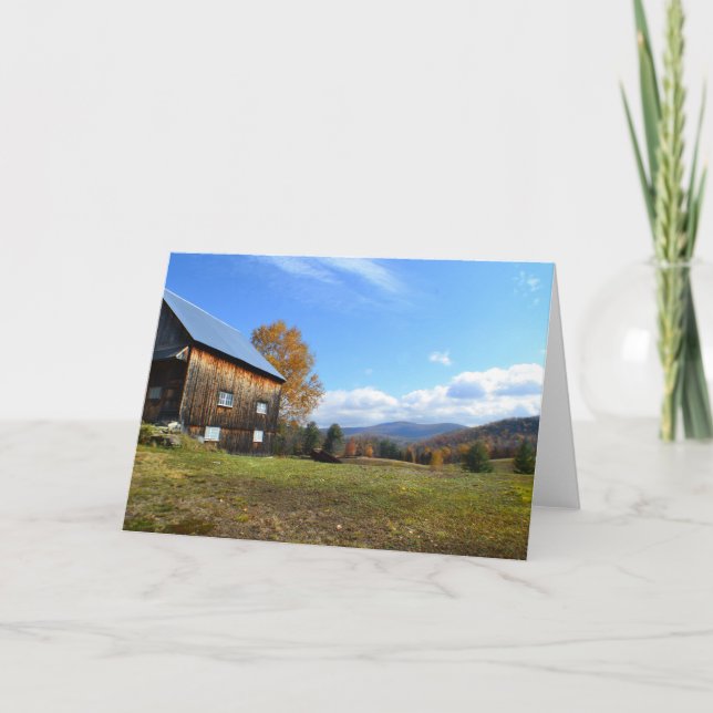 Vermont-Scheunen-Anmerkungs-Karte Karte (Vorderseite)