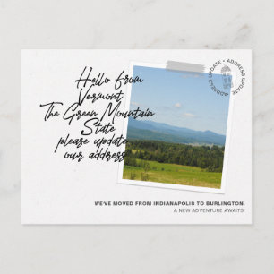 Vermont Staat Destination Moving Ankündigung