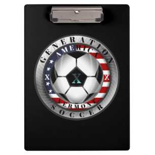Vermont Staat Generation X American Soccer Klemmbrett