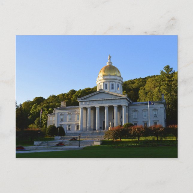 Vermont Staat House, Montpelier Postkarte (Vorderseite)