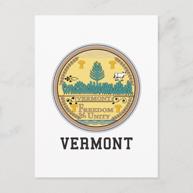 Vermont Staat Postkarte (Vorderseite)