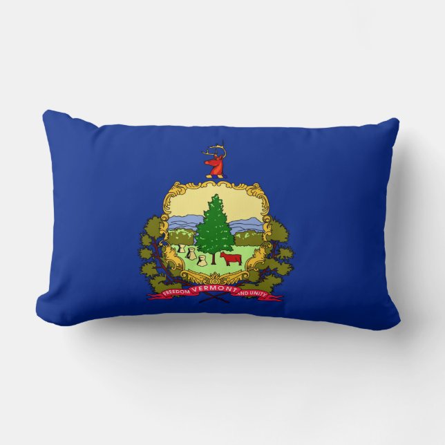 Vermont-Staats-Flaggen-Entwurf Lendenkissen (Vorderseite)