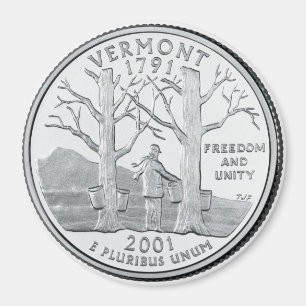 Vermont-Staats-Viertelmagnet 2001 Magnet