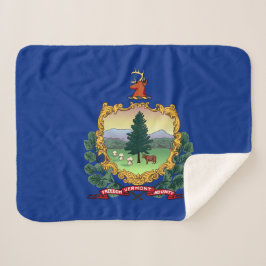 Vermont State Flag Print Patriotic Sherpadecke