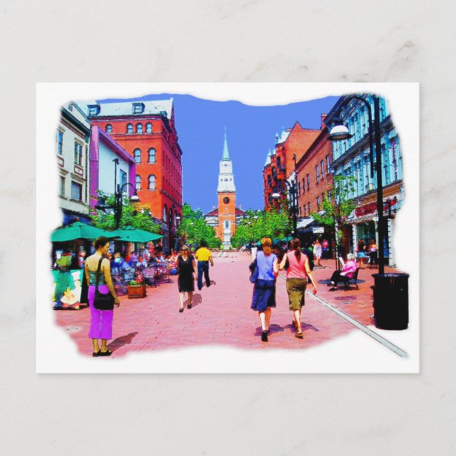 Vermont Street Painting Postcard Postkarte (Vorderseite)