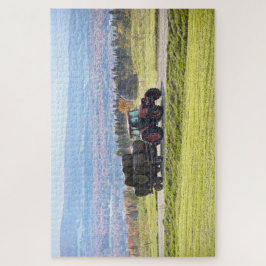 Vermont Tractor Hauling Hay Bales