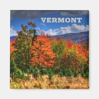 Vermont Travel Magnet montrant les changements de