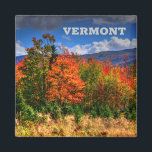 Vermont Travel Magnet zeigt die Farbveränderungen<br><div class="desc">Die Reisen in Vermont müssen die Farbveränderungen der Bäume enthalten. Dies ist ein Beispiel für die Farbveränderungen,  die Vermont Bäume in der Herbstsaison zeigen. Nehmen Sie sich während eines Urlaubs nach Burlington und Shelburne.</div>