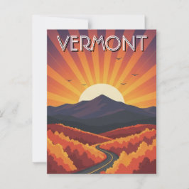 Vermont Travel Postkarte