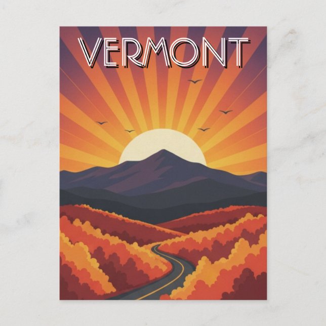Vermont Travel Postkarte (Vorderseite)