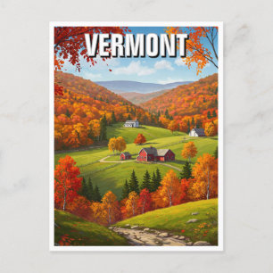 Vermont Travel Postkarte