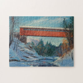 Vermont-überdachte Brücke