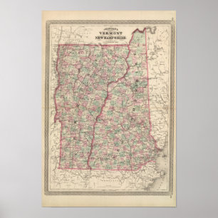 Vermont und New Hampshire 2 Poster