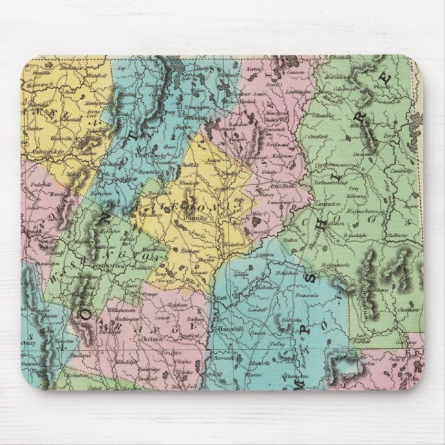 Vermont und New Hampshire Mousepad (Vorne)