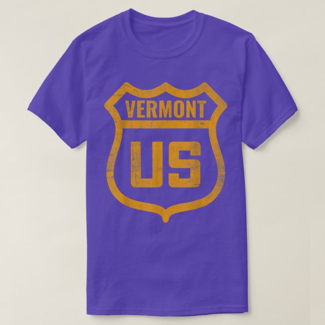 Vermont - Unwetter auf der US-Autobahn T-Shirt (Design vorne)