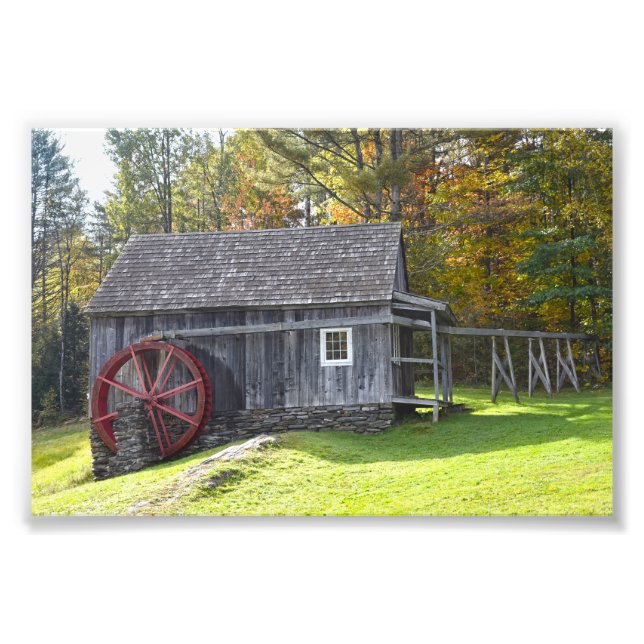 Vermont Vintag Gristmill Fotodruck (Vorne)