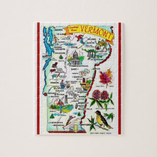 Vermont Vintage 8x10 Kartenpuzzle