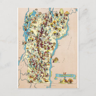 Vermont Vintage Lustige Karte
