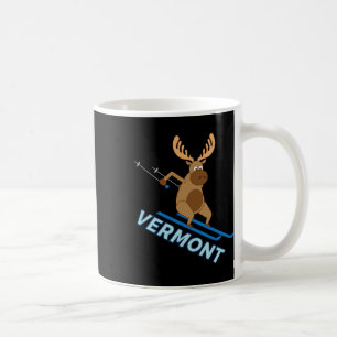 Vermont Vt Skifahren Elch Winter T-Shirt Kaffeetasse