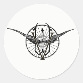 Vermont Wheel Club Logo-Aufkleber Runder Aufkleber