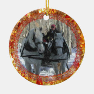 Vermont-Winter-Verzierung Keramik Ornament