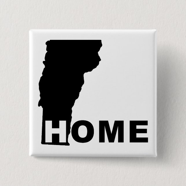 Vermont Zuhause aus Staat Button Abzeichen Button (Vorderseite)