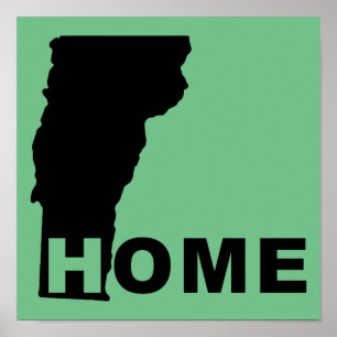 Vermont Zuhause außerhalb des Staates Poster
