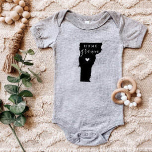 Vermont Zuhause Grown Staat T-Shirt Baby Strampler