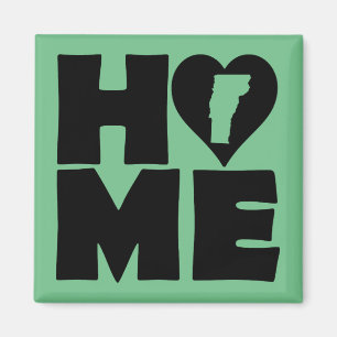 Vermont-Zuhause-Herz-Staats-Kühlschrankmagnet Magnet