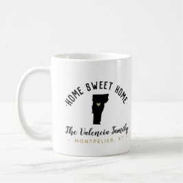 Vermont Zuhause Sweet Zuhause Family Monogram Tass Kaffeetasse